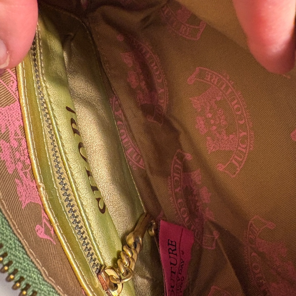 Juicy Couture Velour Pink and Green Women's Bag - Picture 11 of 11
